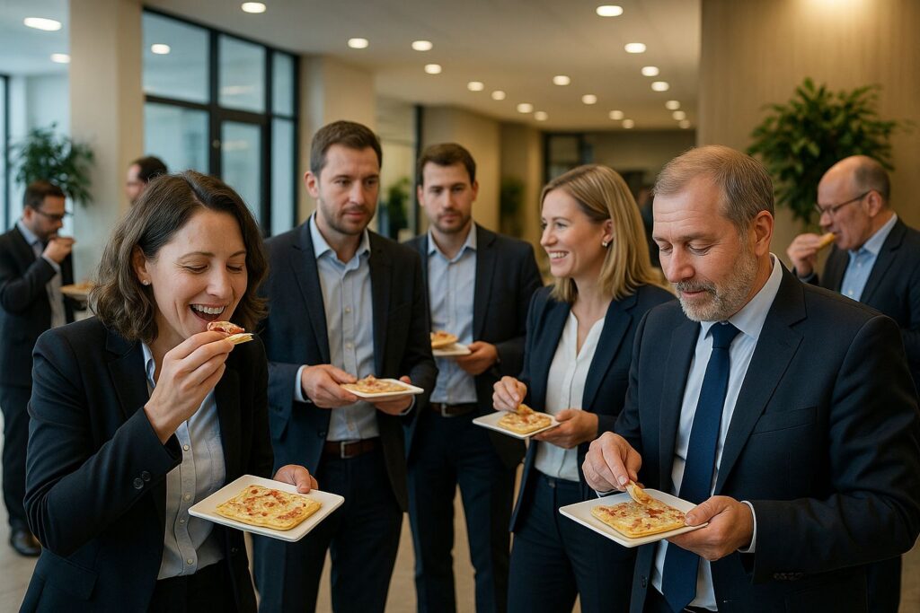 Catering Business Event mit Flammkuchen